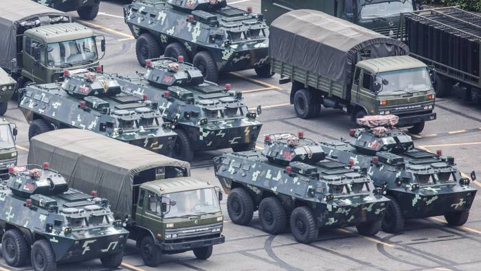 hong kong troops reuters